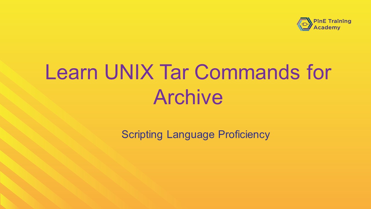UNIX tar command for archive
